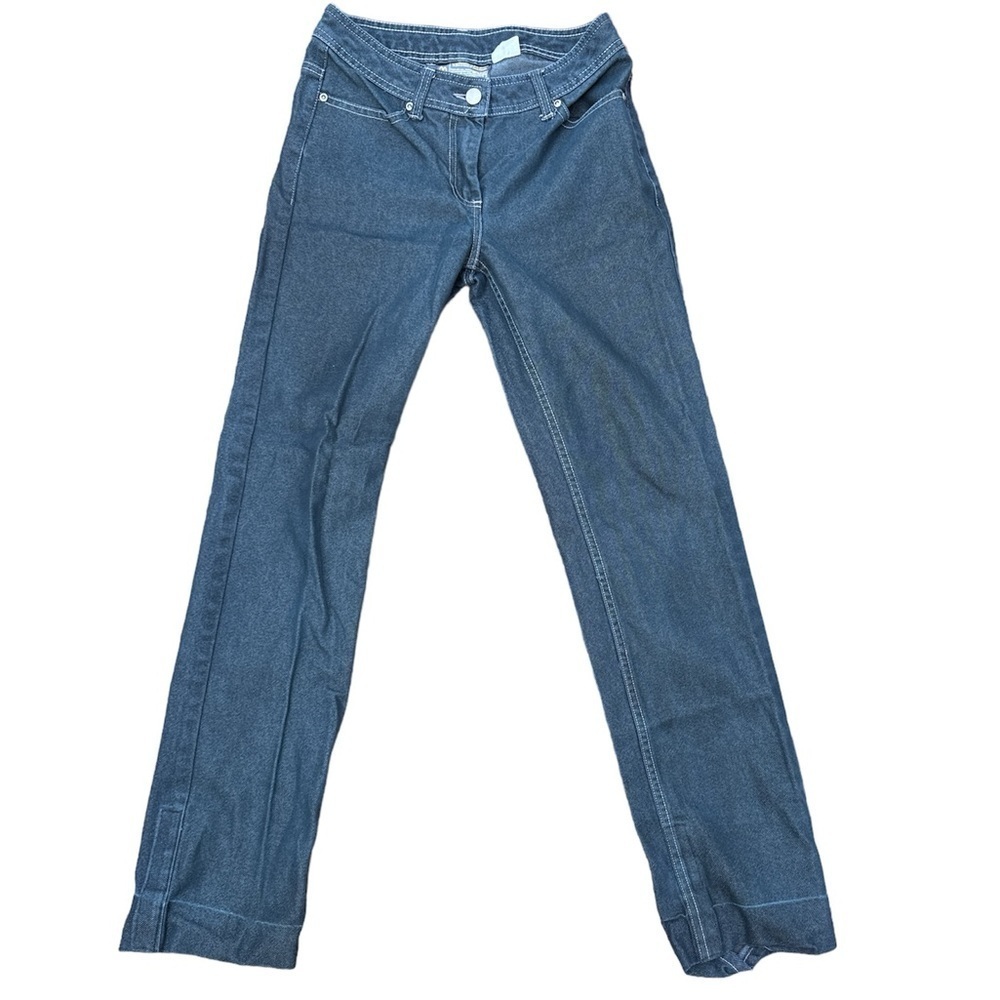 Mcdonalds Womens Uniform Pants Jeans Size 2 2R regular fit Cotton Blend Black